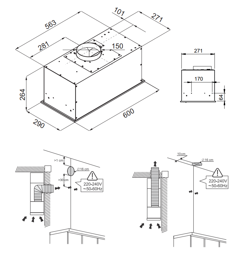 Kuppersberg ibox 60 b схема встраивания