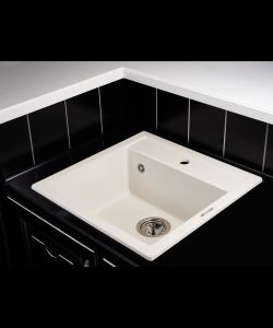 Кухонная мойка MODENA 1B WHITE- фото 2