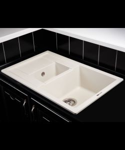 Кухонная мойка Kuppersberg  MODENA 1,5B1D WHITE ALABASTER- фото 2