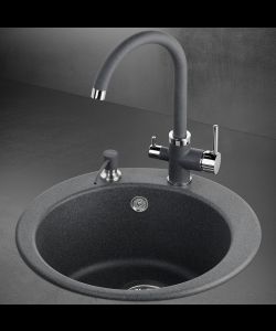 Кухонная мойка Kuppersberg  STAGONA 45 1B DARK ROCK- фото 2
