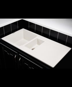 Кухонная мойка MODENA 1,5B2D WHITE- фото 2