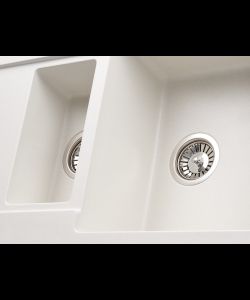 Кухонная мойка MODENA 1,5B2D WHITE- фото 3
