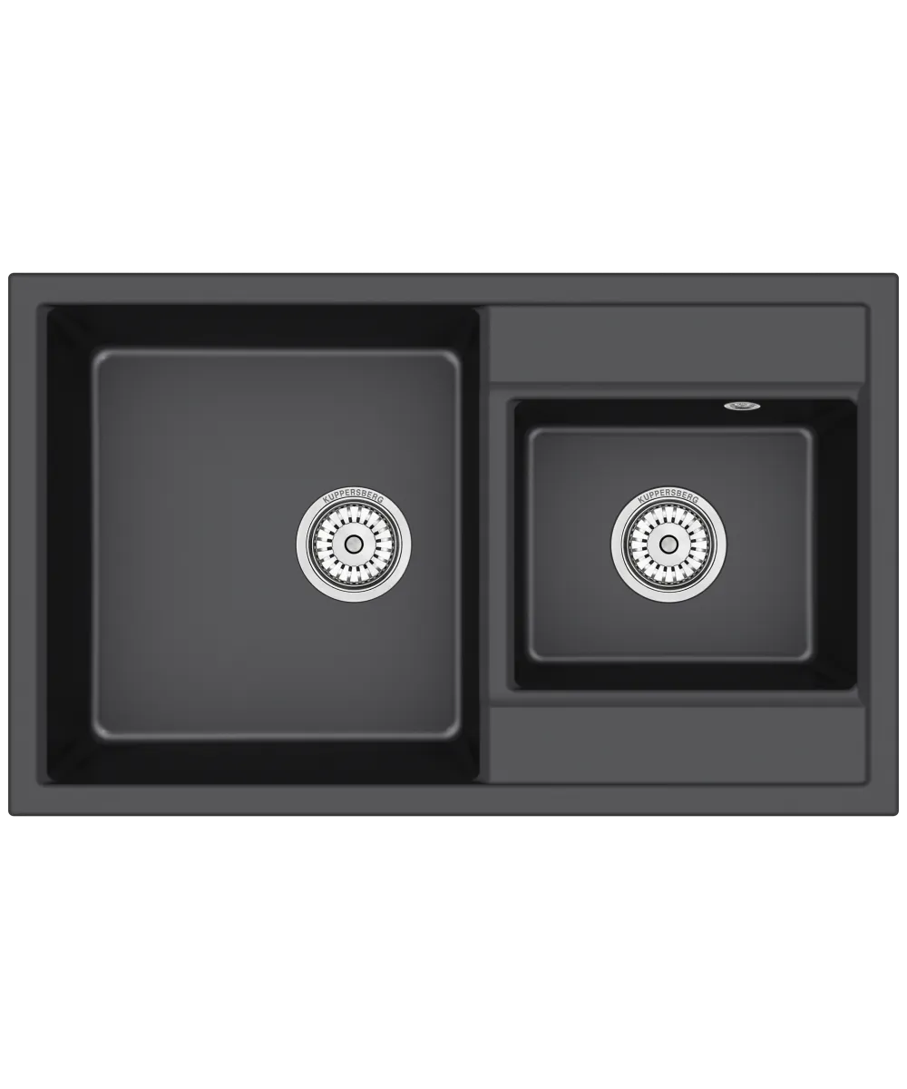 Кухонная мойка MODENA 80 NL 1,5B DEEP BLACK - фото 1