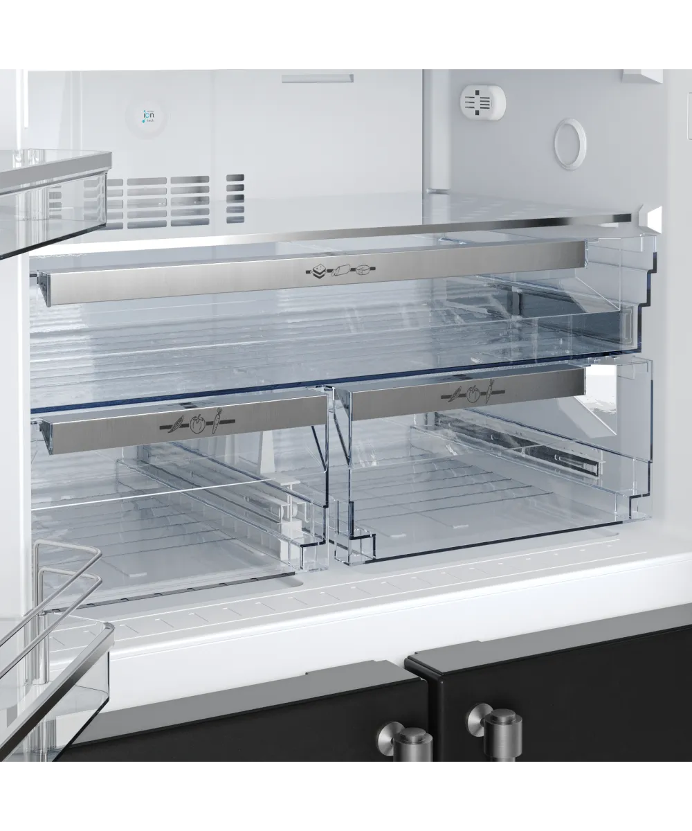 Холодильник отдельностоящий NMFV 18591 BK Silver - фото 6