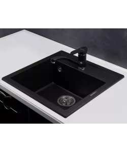 Кухонный смеситель TOPAZ KG2560 BLACK - минифото 2