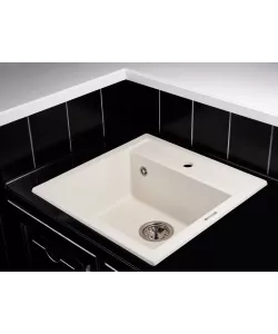 Кухонная мойка MODENA 1B WHITE - минифото 2