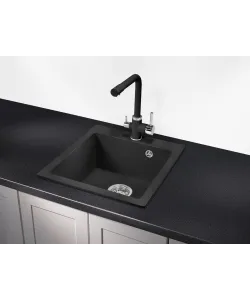 Кухонная мойка MODENA 45 NL 1B DEEP BLACK - минифото 2